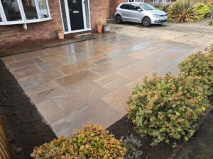 Autumn Brown Indian Sandstone Paving