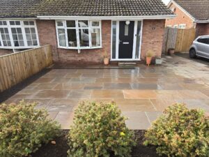 Autumn Brown Indian Sandstone Paving
